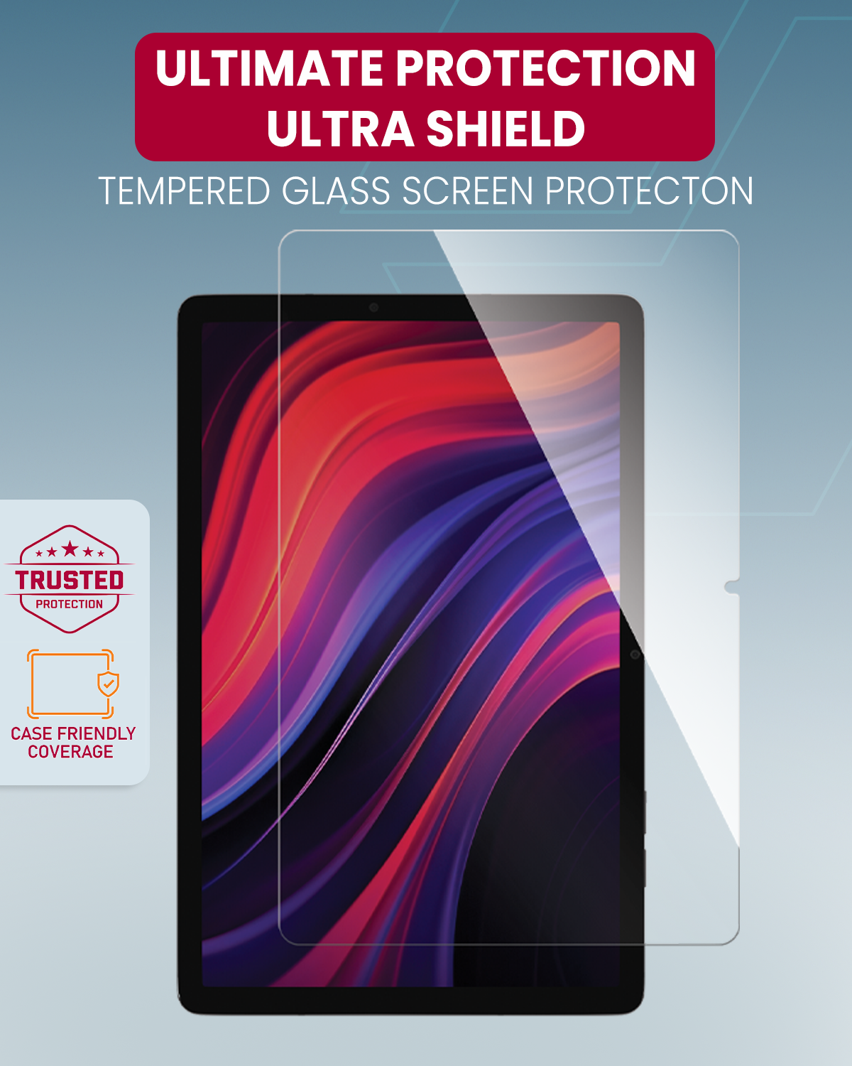 Moxedo Ultra Shield Tempered Glass Screen Protector - HD Clear 9H Hardness for  Samsung  Tab S9 FE