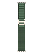 Moxedo Alpine Loop Watch Band Adjustable Sports Nylon Woven with Titanium G-Hook Strap design for 44mm,45mm,49mm (Army Green)