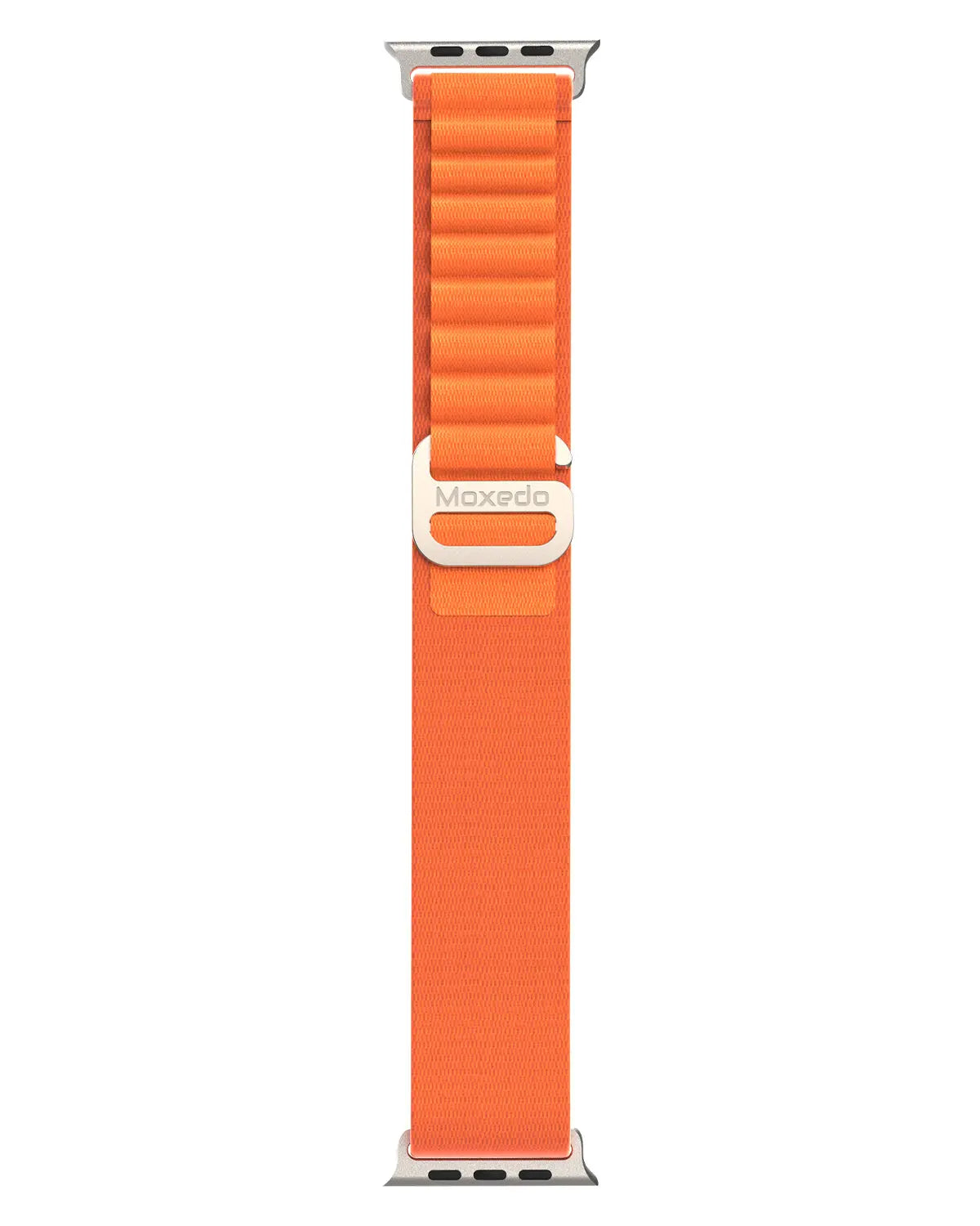 Moxedo Alpine Loop Watch Band Adjustable Sports Nylon Woven with Titanium G-Hook Strap design for 44mm,45mm,49mm (Orange)