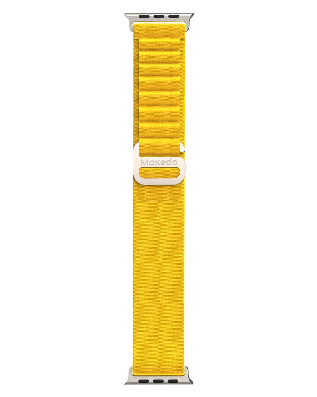 Moxedo Alpine Loop Watch Band Adjustable Sports Nylon Woven with Titanium G-Hook Strap design for 44mm,45mm,49mm (Yellow)