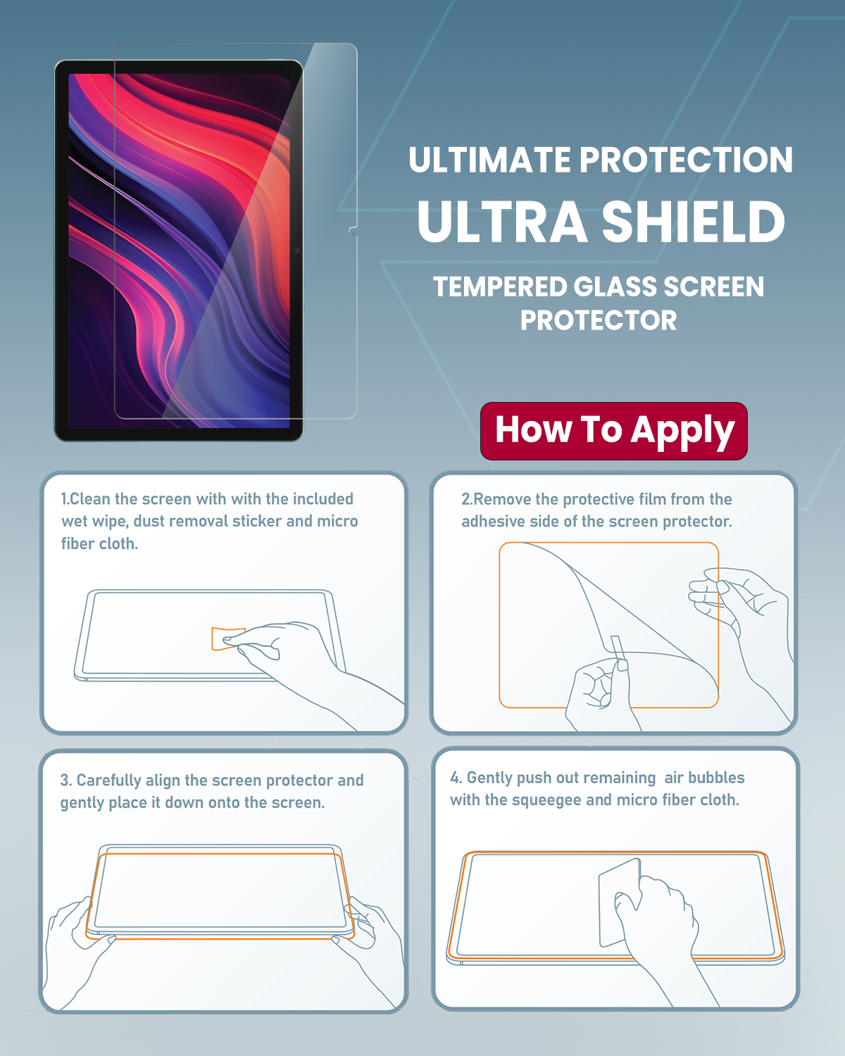 Moxedo Ultra Shield Tempered Glass Screen Protector - HD Clear 9H Hardness for  Xiaomi Redmi Pad SE 2023 11 inch