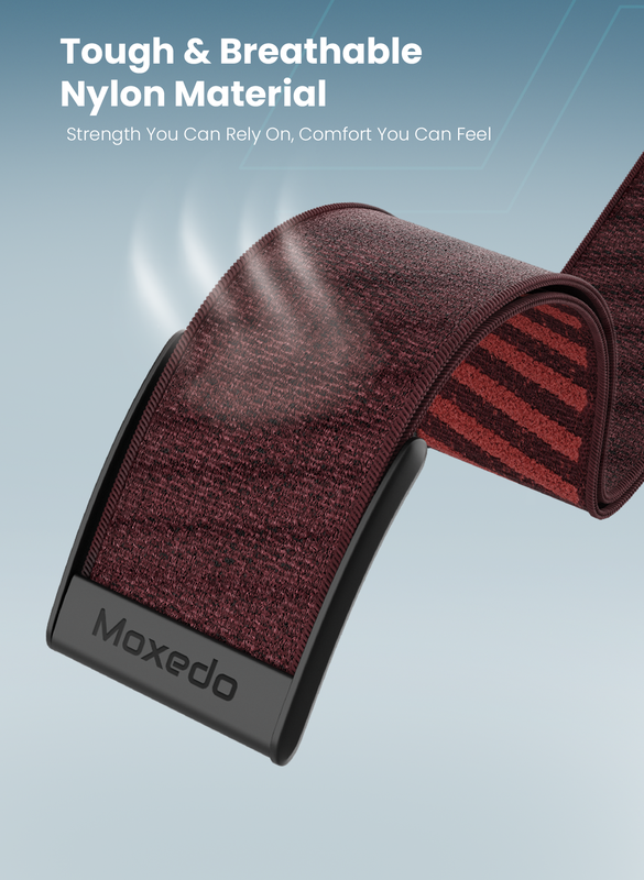 Moxedo Fit-Weave Nylon Braided Band - Pomegranate Red