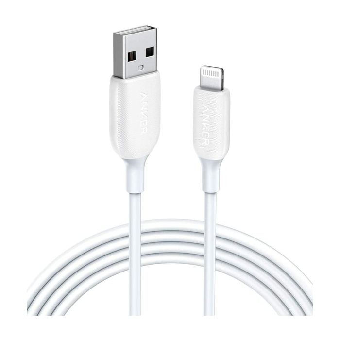 Anker PowerLine III USB-A Cable with Lightning Connector (6ft /1.8m) - White