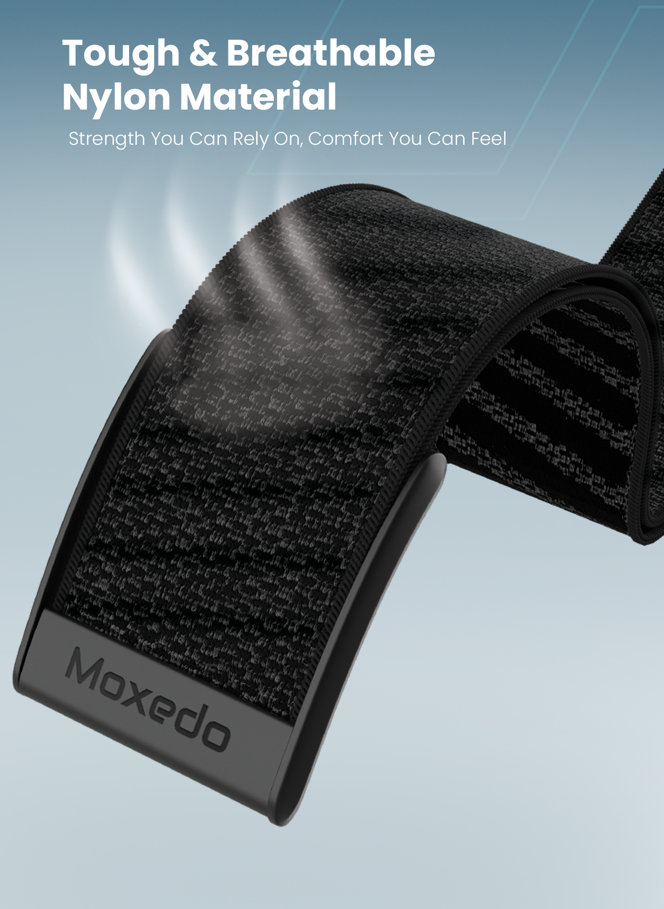 Moxedo Fit-Weave Nylon Braided Band - Black