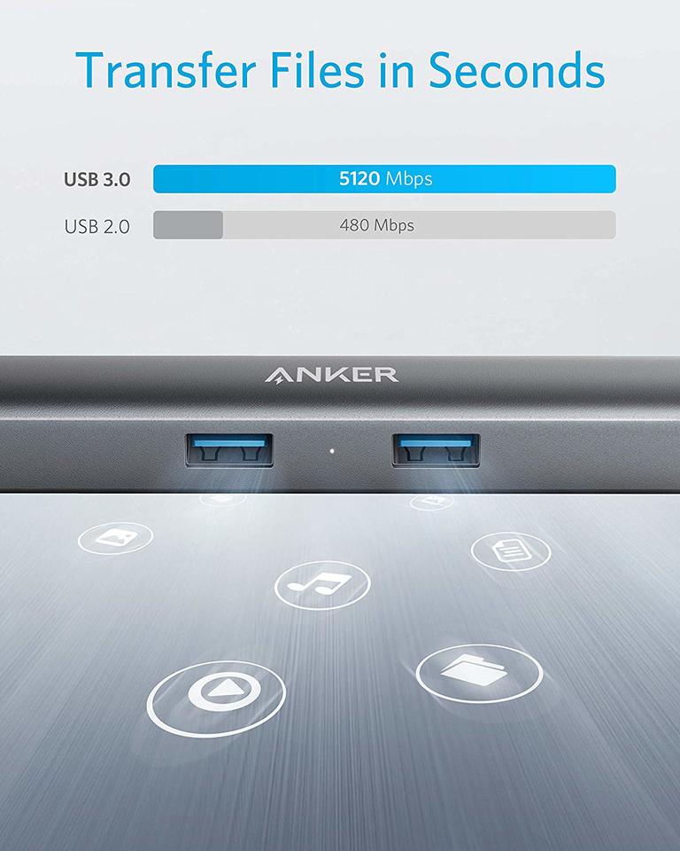 Anker 533 USB-C Hub (5-in-1, Slim) -Black