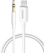 [Apple MFi Certified] Remson AUX Cable for iPhone Lightning to 3.5 mm Audio Conversion Cable Car Stereo Speaker Headphone Jack Adapter - White