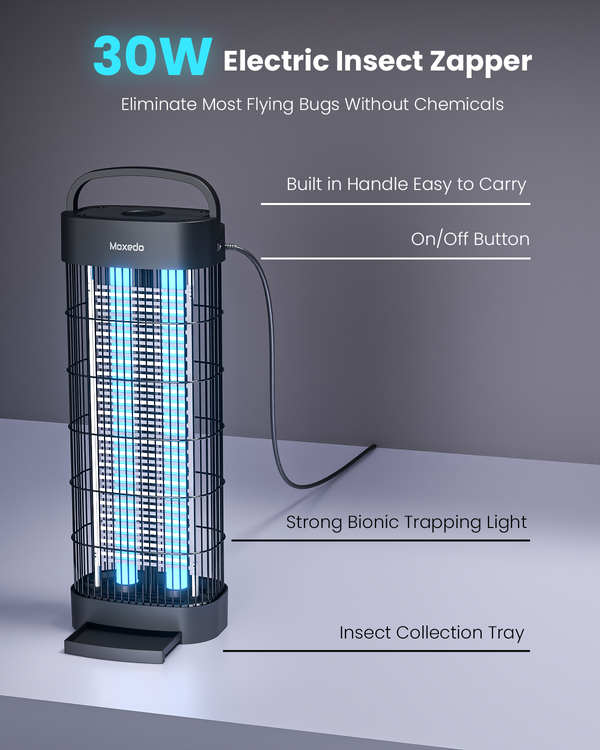 موكسيدو 30 وات جهاز كهربائي لقتل الحشرات داخل المنزل مع ضوء الأشعة فوق البنفسجية 