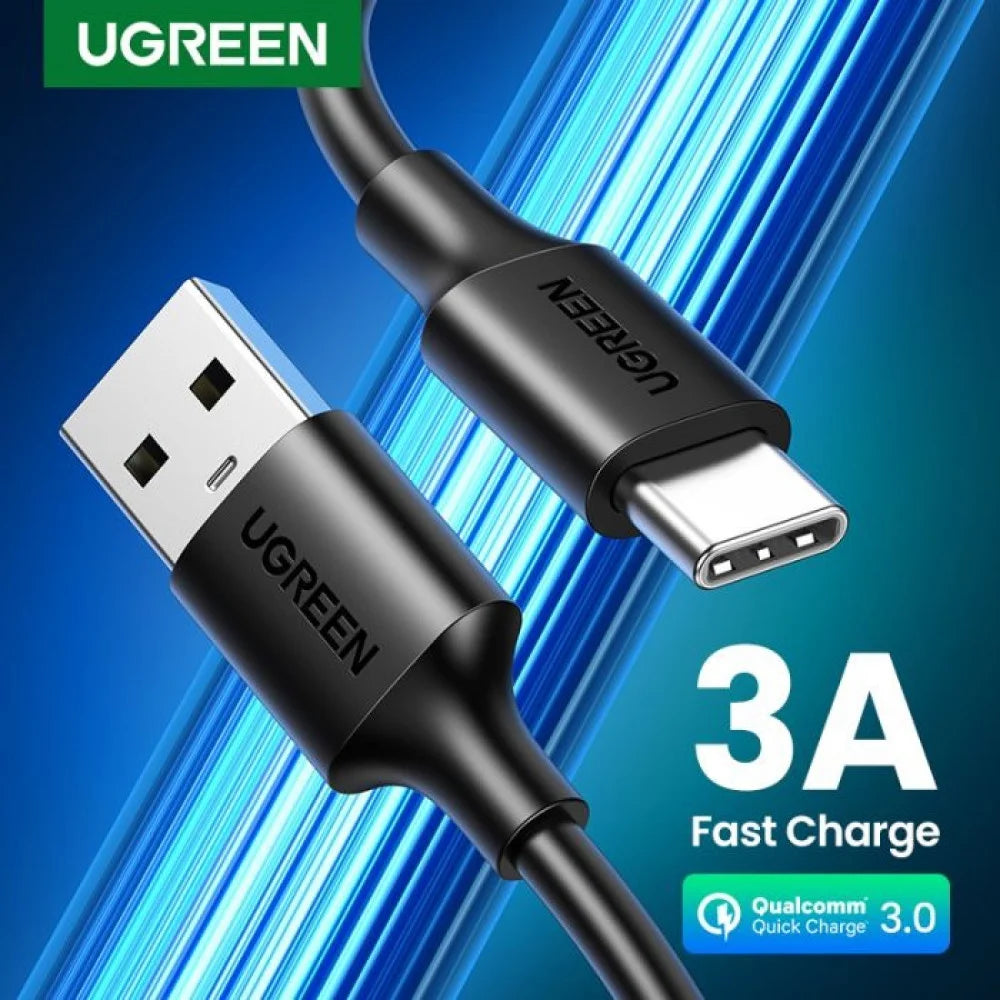 UGREEN USB-A to USB-C Fast Charging Cable (2m) - Black