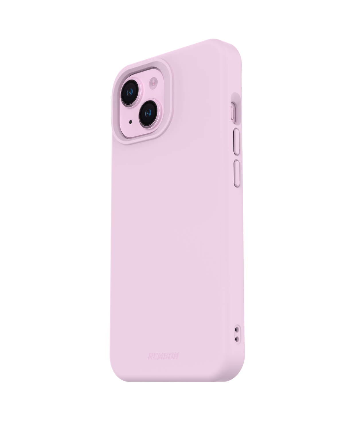 جراب Remson Mag-X المغناطيسي الهجين الواقي المصنوع من السيليكون، حماية عسكرية متوافقة مع iPhone 15 6.1 بوصة - وردي 