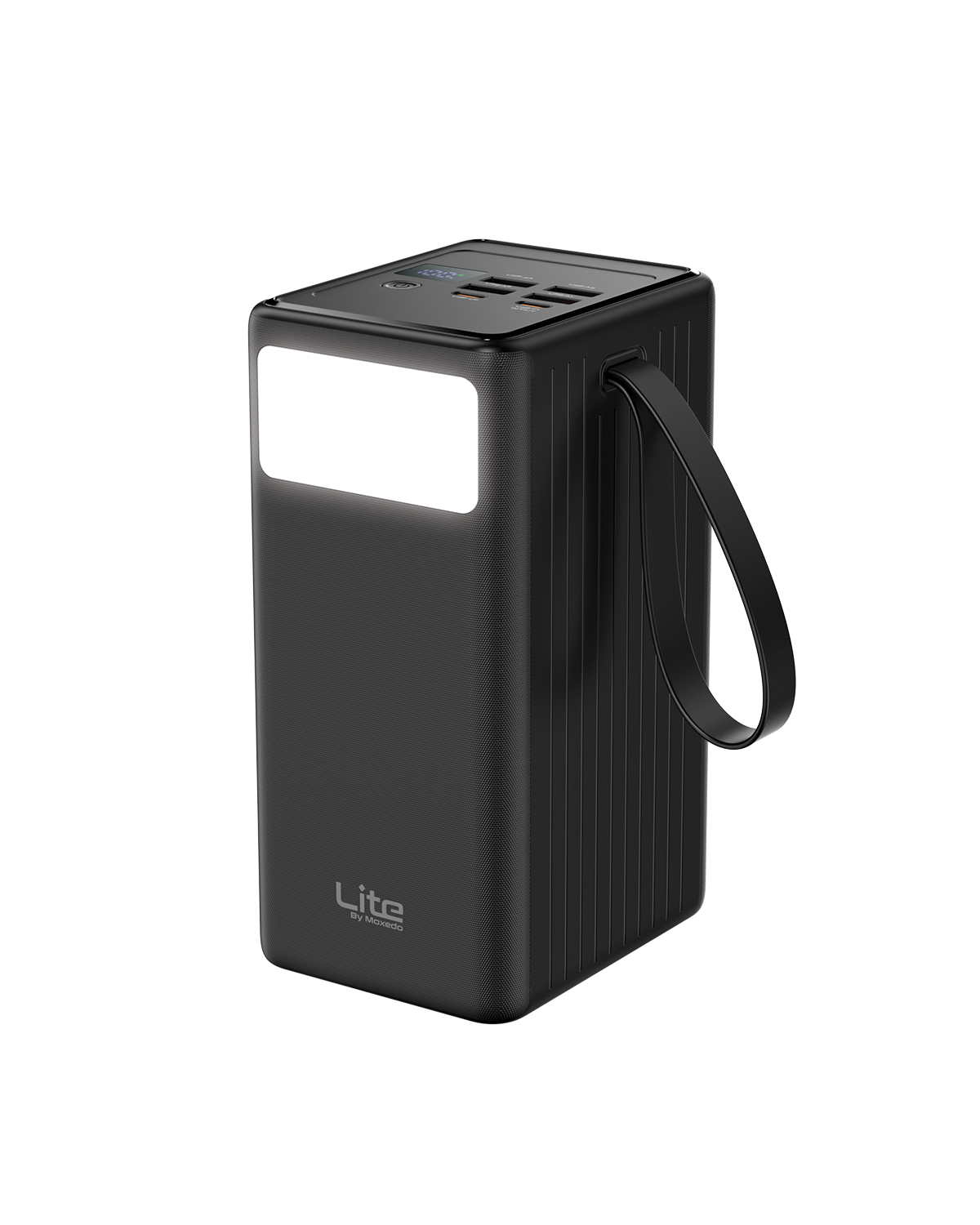 Moxedo Lite Multi-Port 70,000 mAh PD 20W Mini Power Station Fast Charging 2 USB-C / 4 USB-A Ports Portable with Built-in LED Flash Light and Lanyard