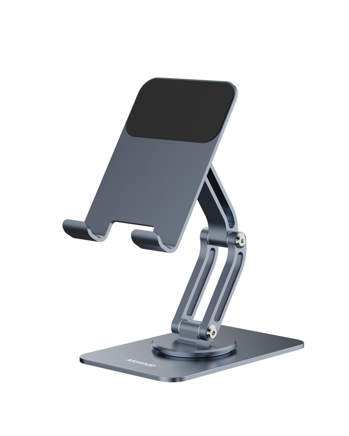 Moxedo Axira Mobile Phone Stand 360° Rotatable Height Adjustable Foldable Metal Mobile Stand for Desk Compatible with Devices 5.8” to 7.1”