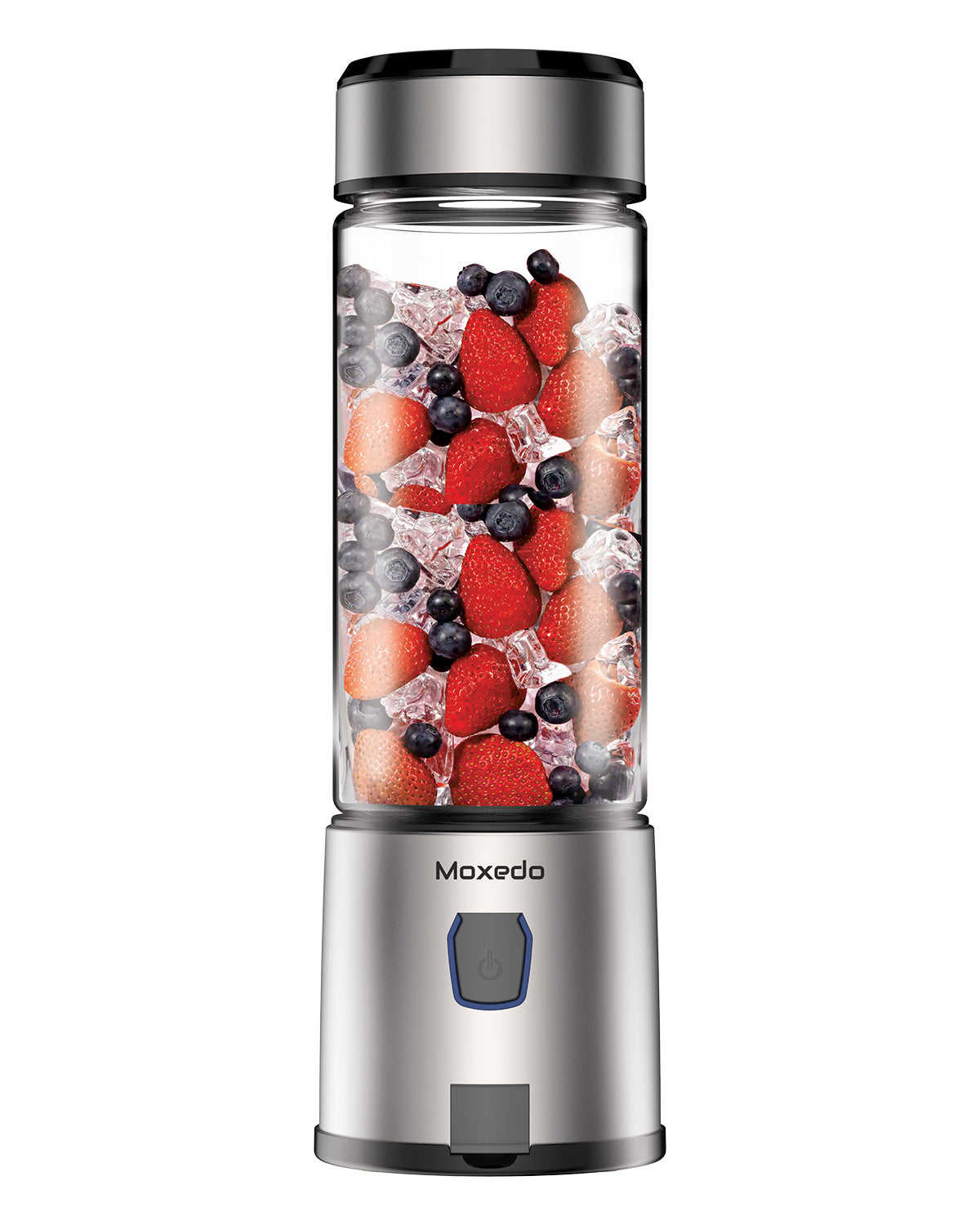 Moxedo Portable Juicer Blender USB Rechargeable 6 Stainless Steel Blades 15oz BPA Free Handheld Personal Mini Blender for Shake and Smoothies - Red