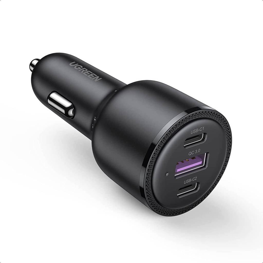 UGREEN car charger 2x USB Type C / 1x USB 69W 5A Power Delivery Quick Charge black