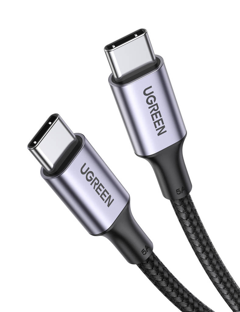 كابل يوجرين USB-C إلى USB-C US316 70427B، 100 وات، 1 متر (أسود)