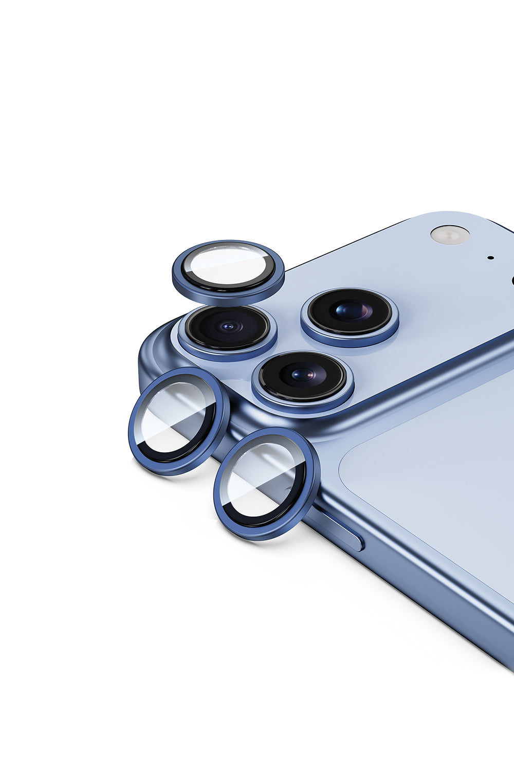 Remson Camera Lens Protector for iPhone 17 Pro 6.3 inch/ iPhone 17 Pro Max 6.9 inch, 9H Tempered Glass, HD Multi-Layer Protection, Shatterproof Clarity with Installation Guide- Deep Blue