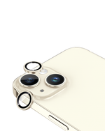 Moxedo Camera Lens Protector Aliminum Alloy with Easy Installation Tool Compatible for iPhone 15 Plus 6.7/ iPhone 15 6.1 (Light Yellow)