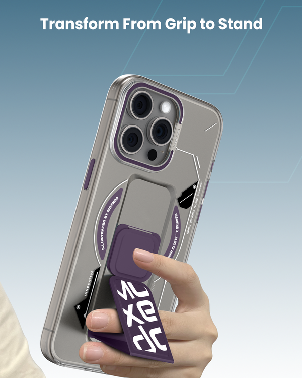 Moxedo Magnetic Case for iPhone 15 Pro Max Purple, Stylish & Protection