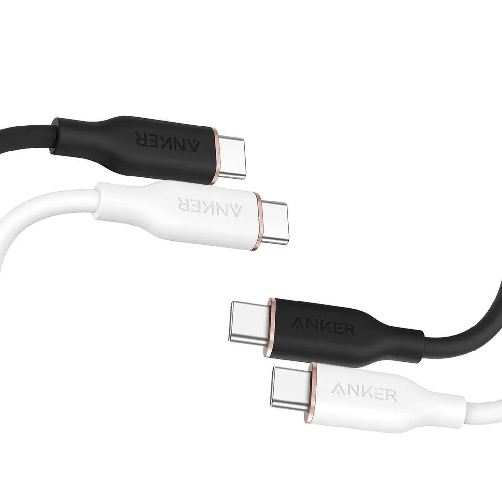 Anker 643 PowerLine III Flow USB-C to USB-C Cable 100W ( 3ft /0.9m ) - White