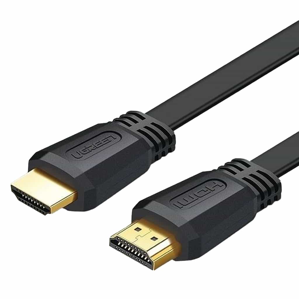 كابل مسطح HDMI ذكر إلى ذكر بدقة 4K@60hz من Ugreen، فائق الدقة، 10.2 جيجابت في الثانية، 3 أمتار، Ugreen ED015 - أسود