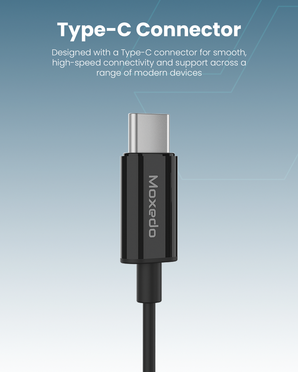 Moxedo Mono Earphones with Type-C Connector Earphone, In-Line Microphone for iPhone 16/15, iPad 2024, Samsung S24 Ultra, Smsung Tabs, Huawei (Black)