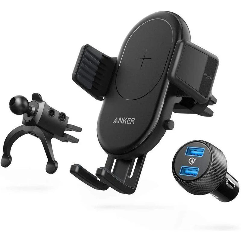 Anker Power Wave (7.5W) Car Mount Charger - Black